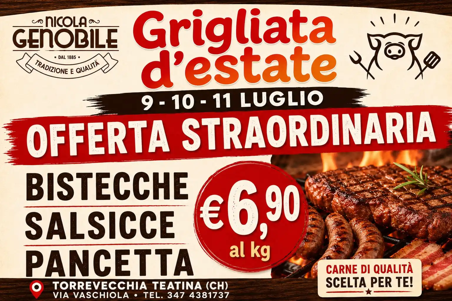 Genobile - Grigliata d'estate, offerta straordinaria per la tua grigliata! Genobile - Grigliata d'estate, offerta straordinaria per la tua grigliata!